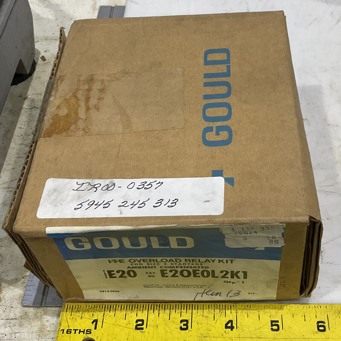 GOULD E20E0L2K1 I-T-E OVERLOAD RELAY KIT LOT OF 2 373
