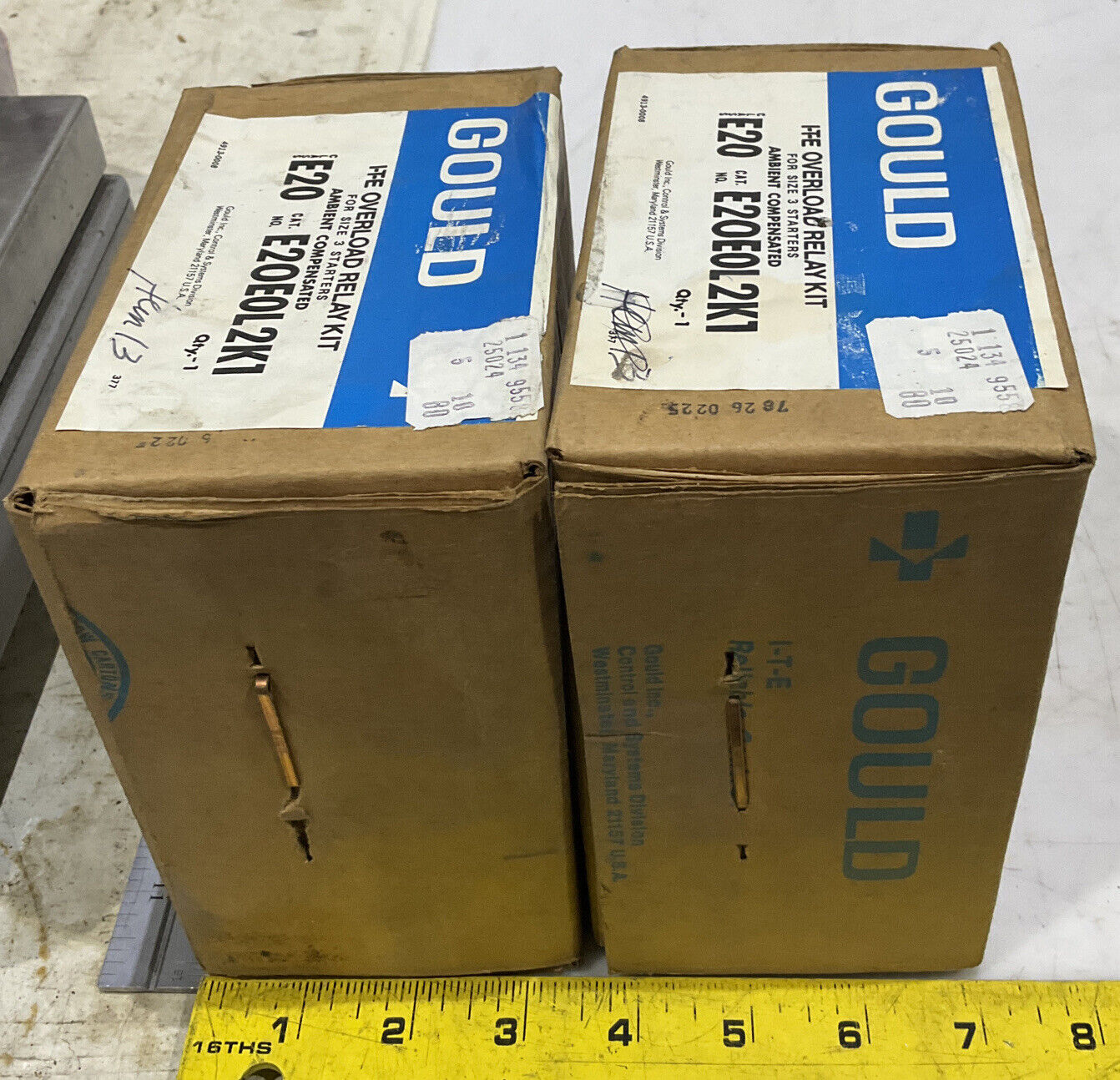 GOULD E20E0L2K1 I-T-E OVERLOAD RELAY KIT LOT OF 2 373