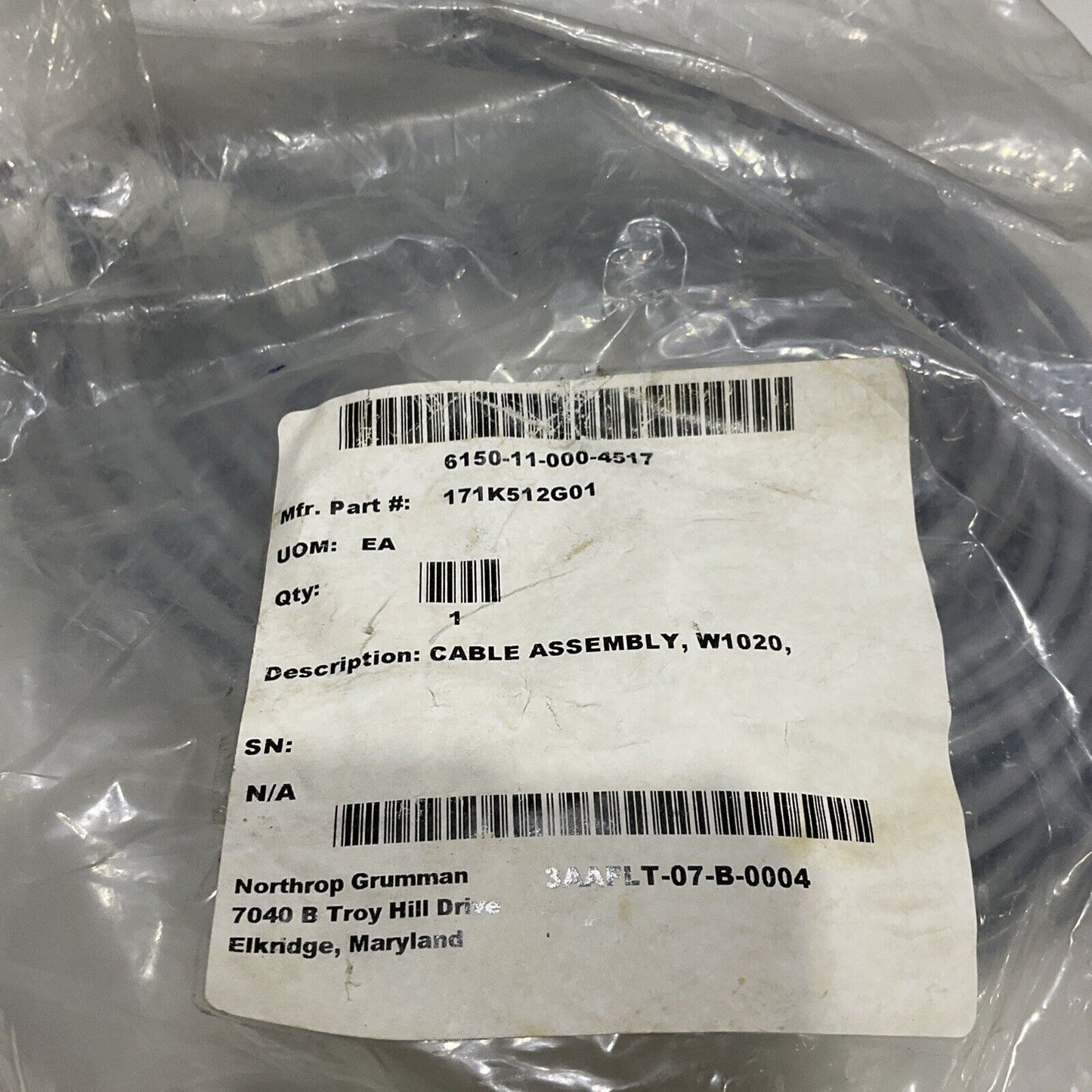 UNITRONIC W1020 CABLE ASSEMBLY SOR CONTROLLER UPPER PATD 1 J3 U3S