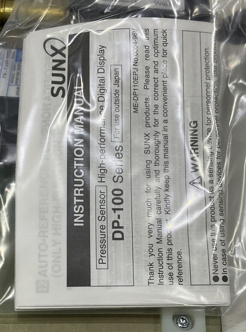 GENERAL SUNX DP-100 174K019G01 INJECTOR NOZZLE PNEUMATIC ASSEMBLY U3S