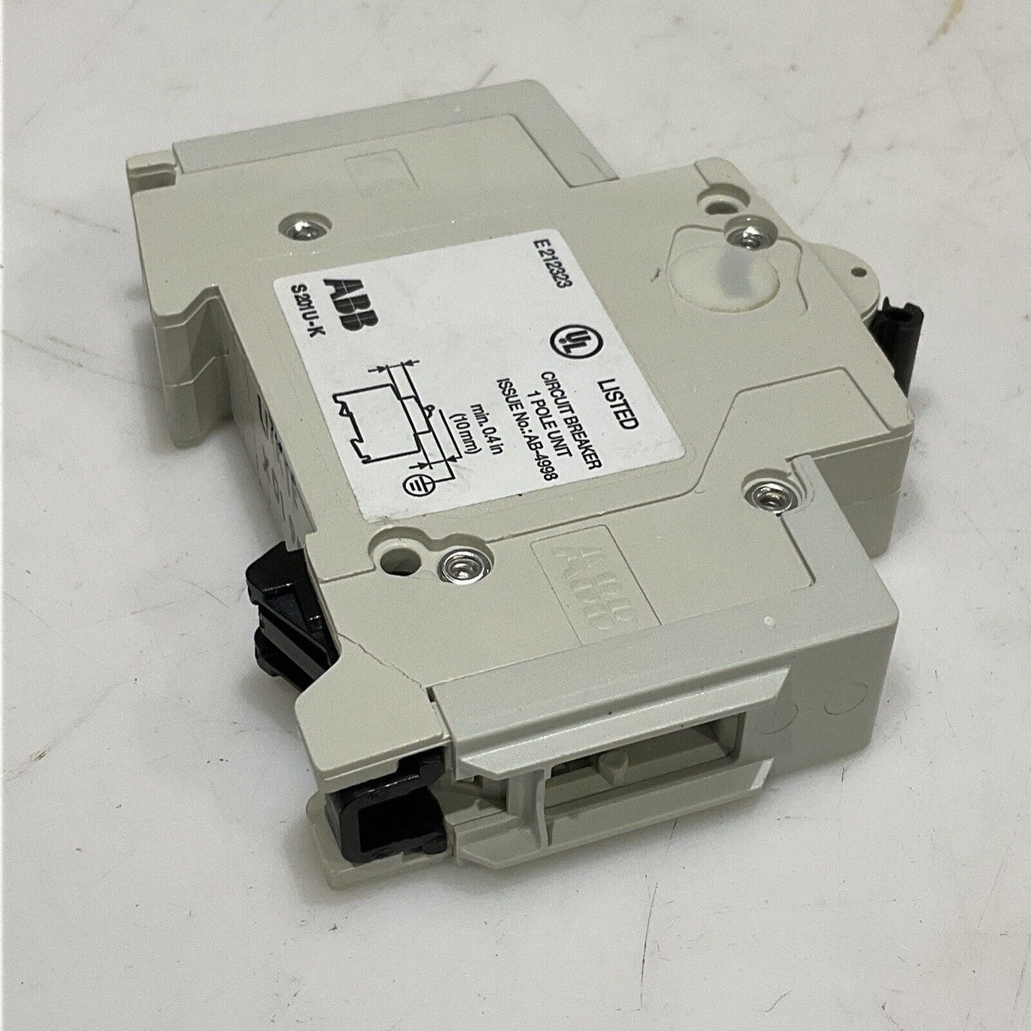 ABB S201U-K S201UK1A CIRCUIT BREAKER 1 POLE UNIT 240V 50/60HZ U3S