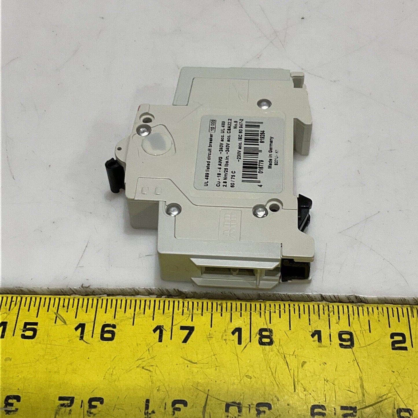 ABB S201U-K S201UK1A CIRCUIT BREAKER 1 POLE UNIT 240V 50/60HZ U3S