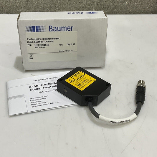 BAUMER OADM 20I44/406009A PHOTOELECTRIC DISTANCE SENSOR U3S