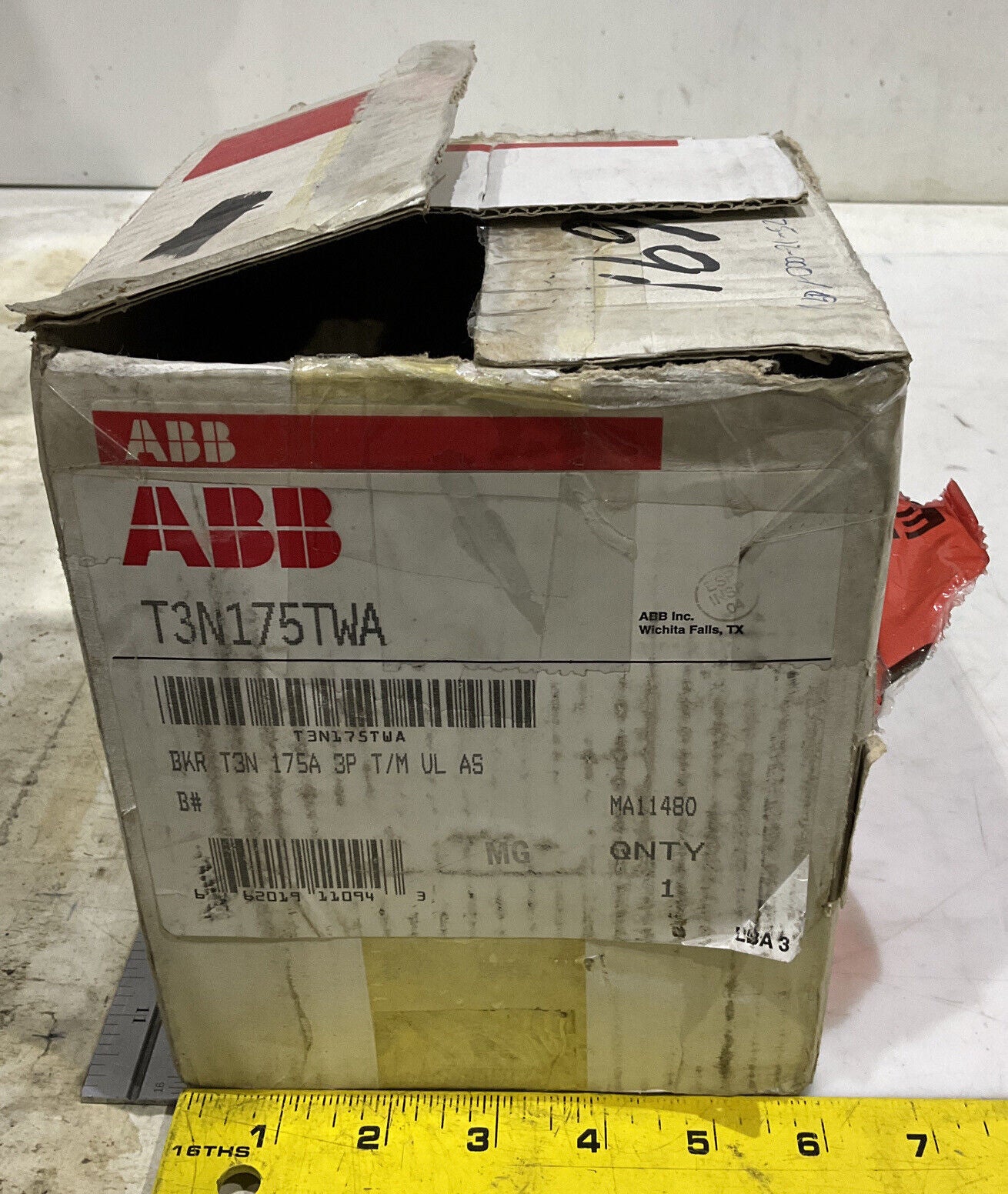 ABB T3N175TWA 175A CIRCUIT BREAKER U3S