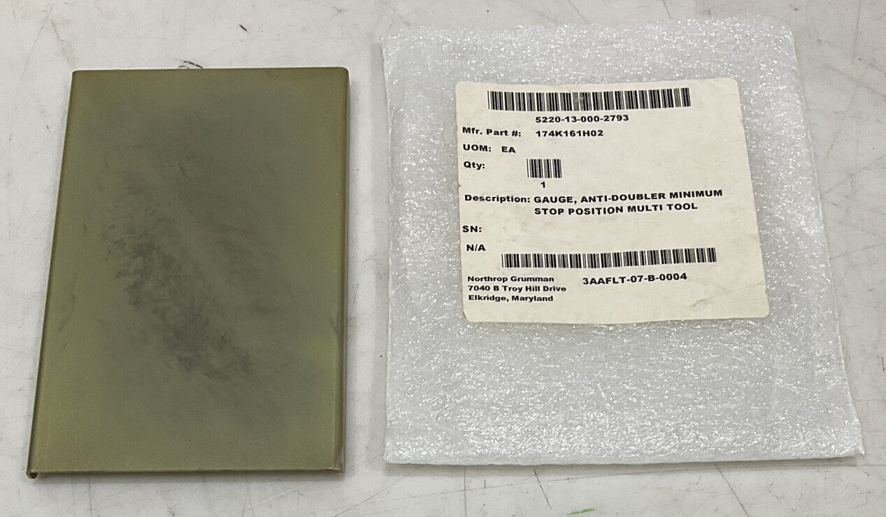 NORTHRUP 97942-174K161H02 ANTI-DOUBLER MINIMUM GAUGE STOP POSITION TOOL U3S