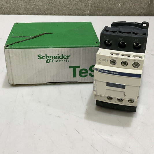 SCHNEIDER ELECTRIC LC1D25 LAD4TBDL CONTACTOR 24V U3S