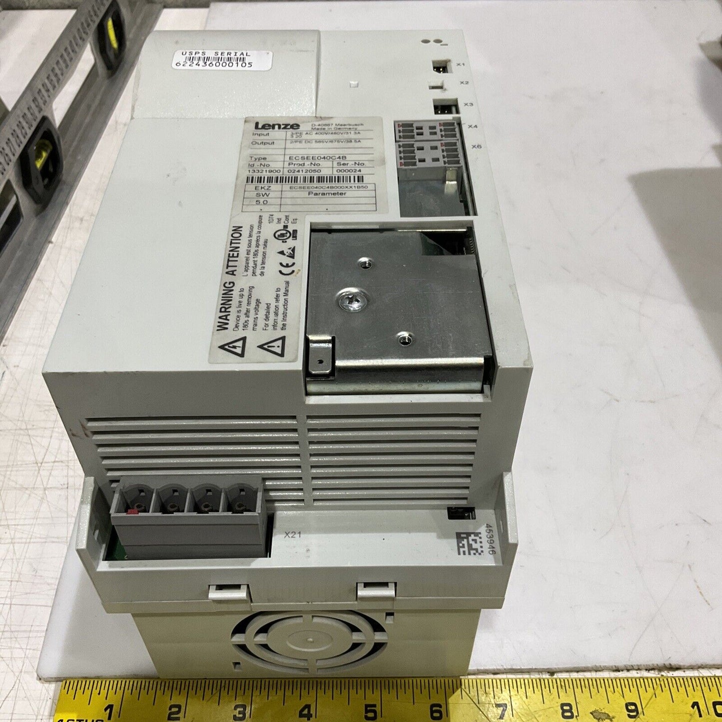 LENZE ECSEE040C48 POWER SUPPLY MODULE U3S