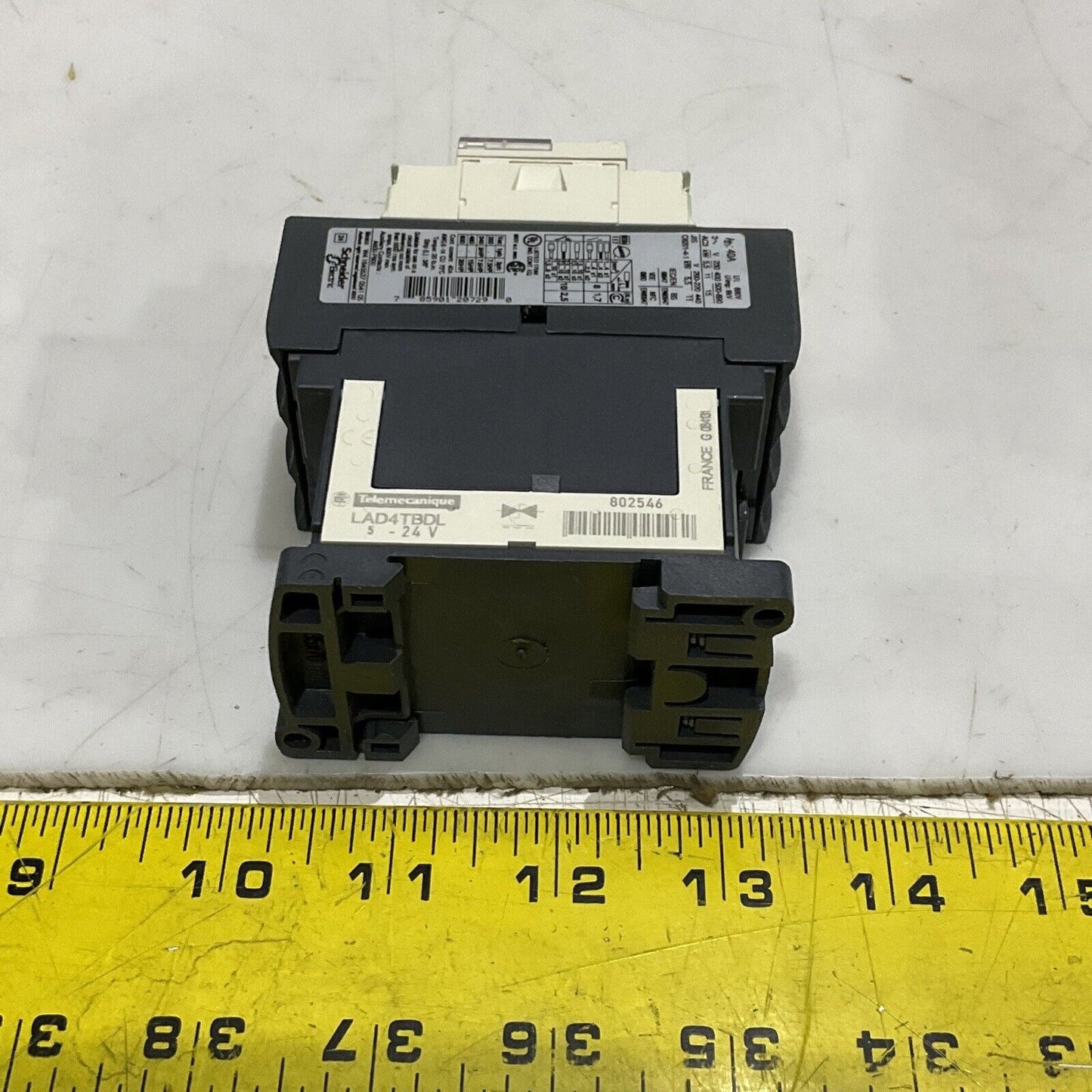 SCHNEIDER ELECTRIC LC1D25 LAD4TBDL CONTACTOR 24V U3S