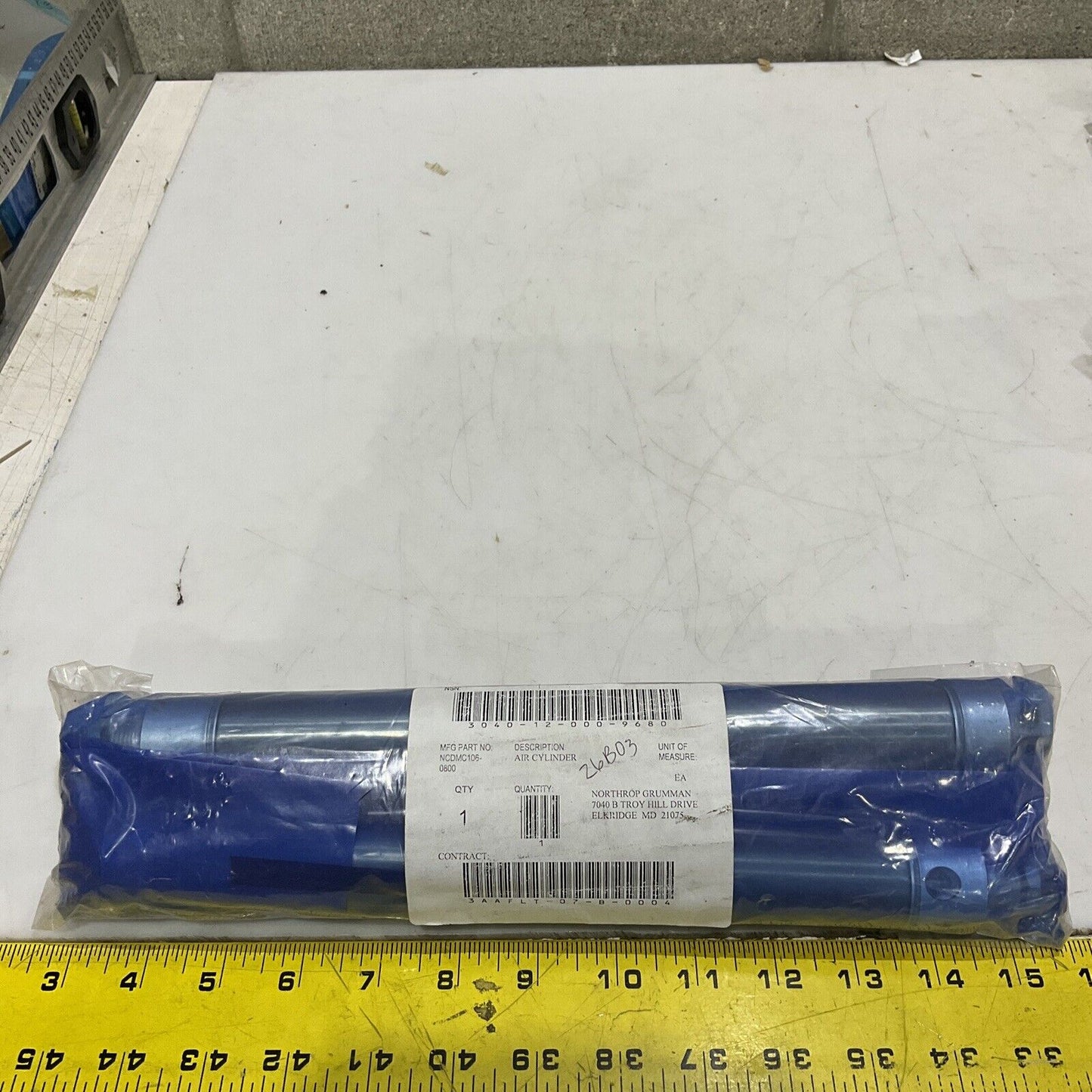 SMC NCDMC106-0800 AIR CYLINDER 250 PSI (1.7 MPA) LOT OF 3 U3S