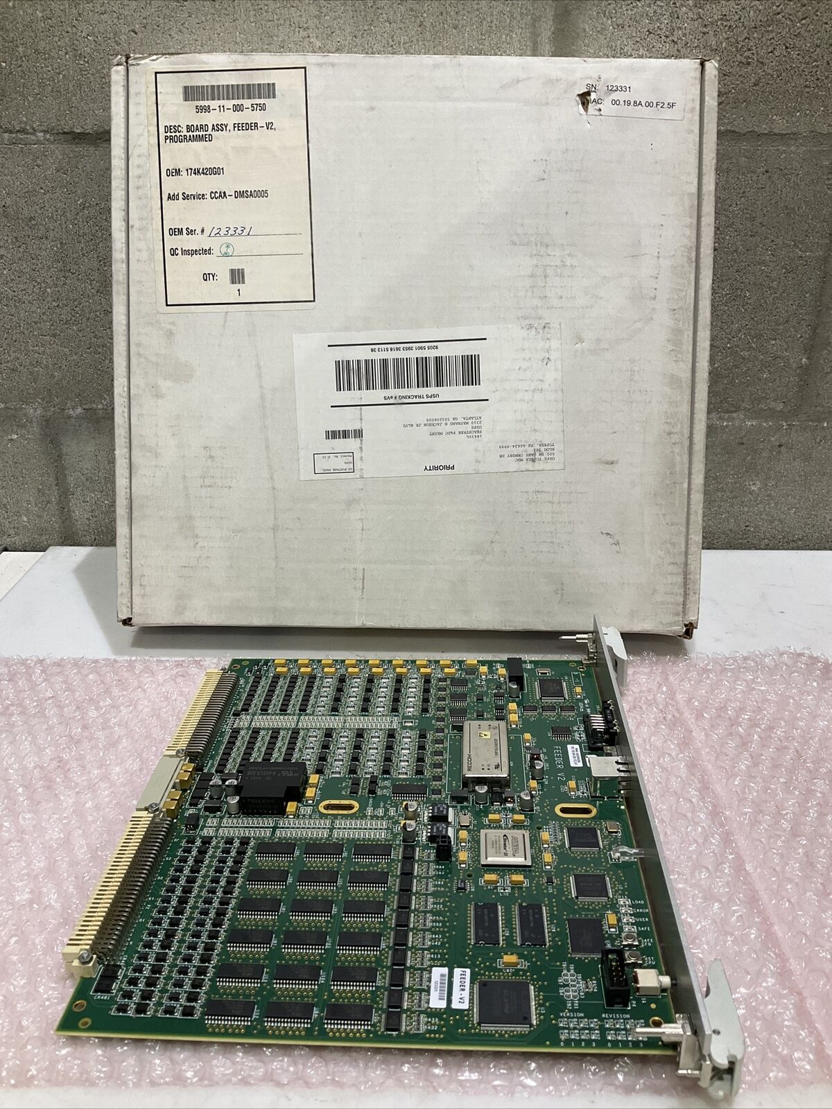 ALTERA RECOM 174K420G01 5999-11-000-5750 V2 FEEDER PROGRAMMED BOARD U3S