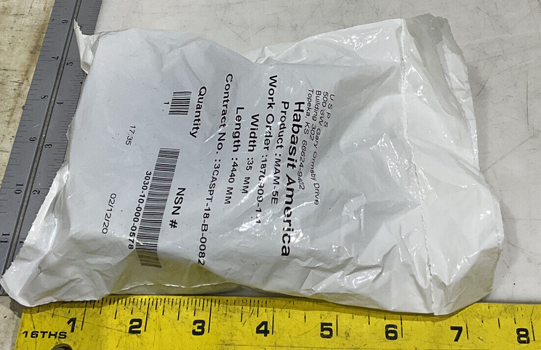 HABASIT AMERICA MAM-5E 35MM 4440MM BELT LOT OF 2 U3S
