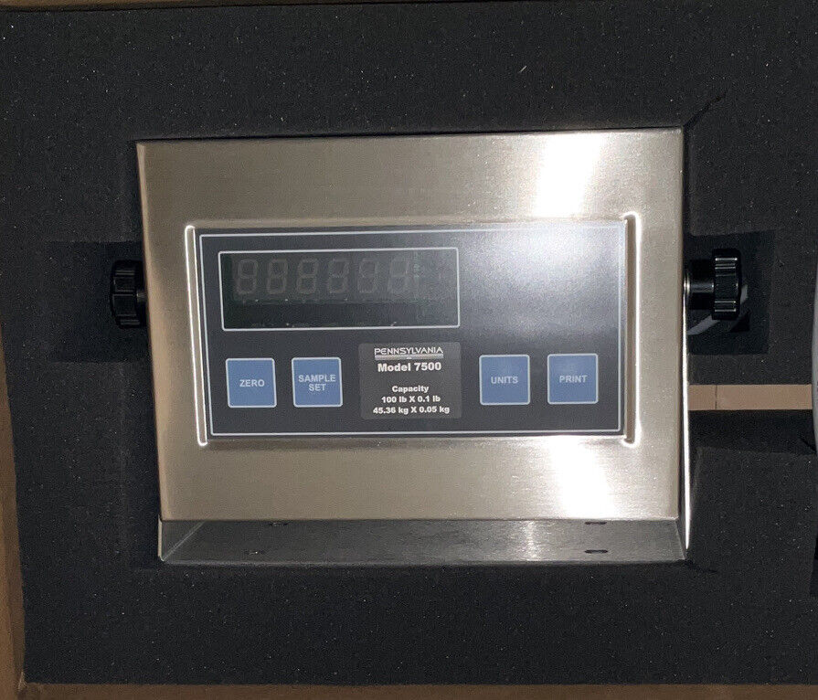 PENNSYLVANIA SCALE COMPANY 7500/4 SAE 5006C WEIGHT INDICATOR  U3S