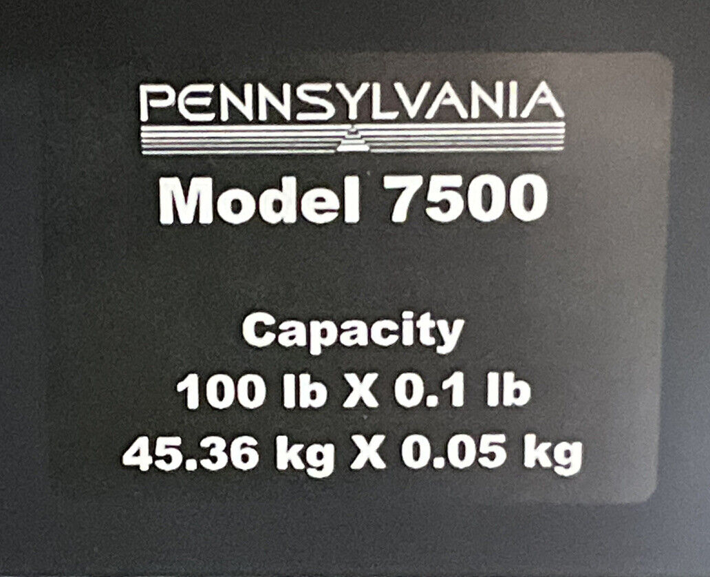 PENNSYLVANIA SCALE COMPANY 7500/4 SAE 5006C WEIGHT INDICATOR  U3S