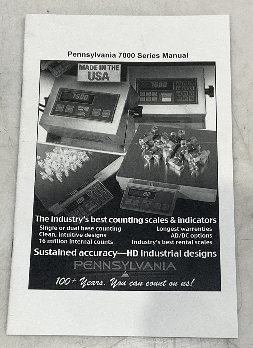 PENNSYLVANIA SCALE COMPANY 7500/4 SAE 5006C WEIGHT INDICATOR  U3S