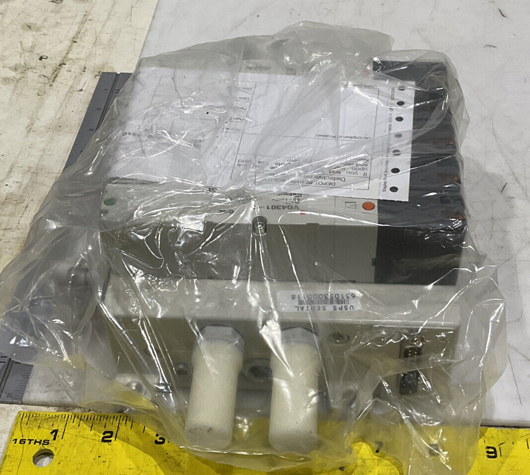 SMC VV5Q41-05-DAM01 VQ4301-5 MOUNTED MANIFOLD ASSEMBLY U3S