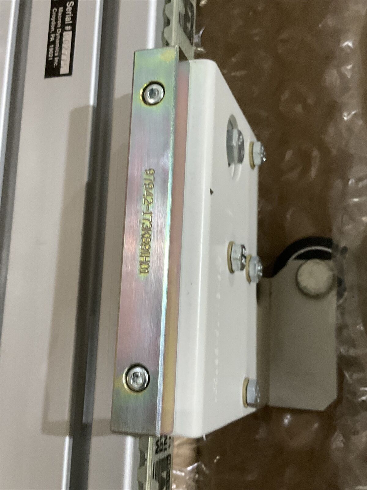 MACRON DYNAMICS 7878001 PIVOT TRAY ACTUATOR LINEAR RAIL U3S