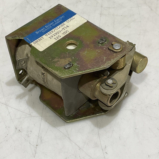 GOULD BROWN BOVERI ELECTRIC 19120-T14 CLOSE COIL SHUNT TRIP 125 VDC 373