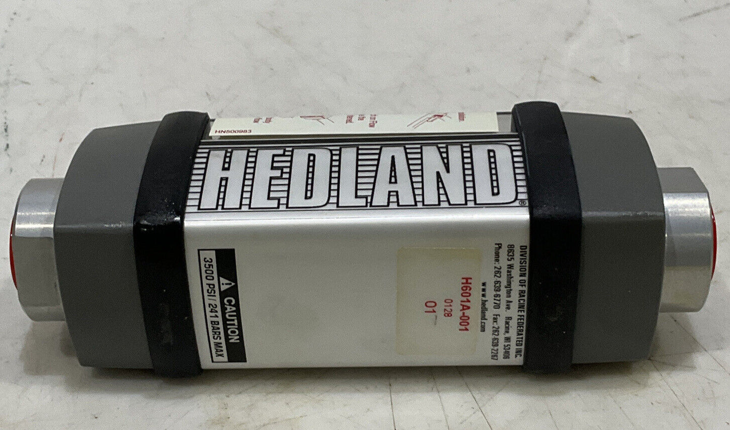 HEDLAND H601A-001 6348009 FLOW METER 373