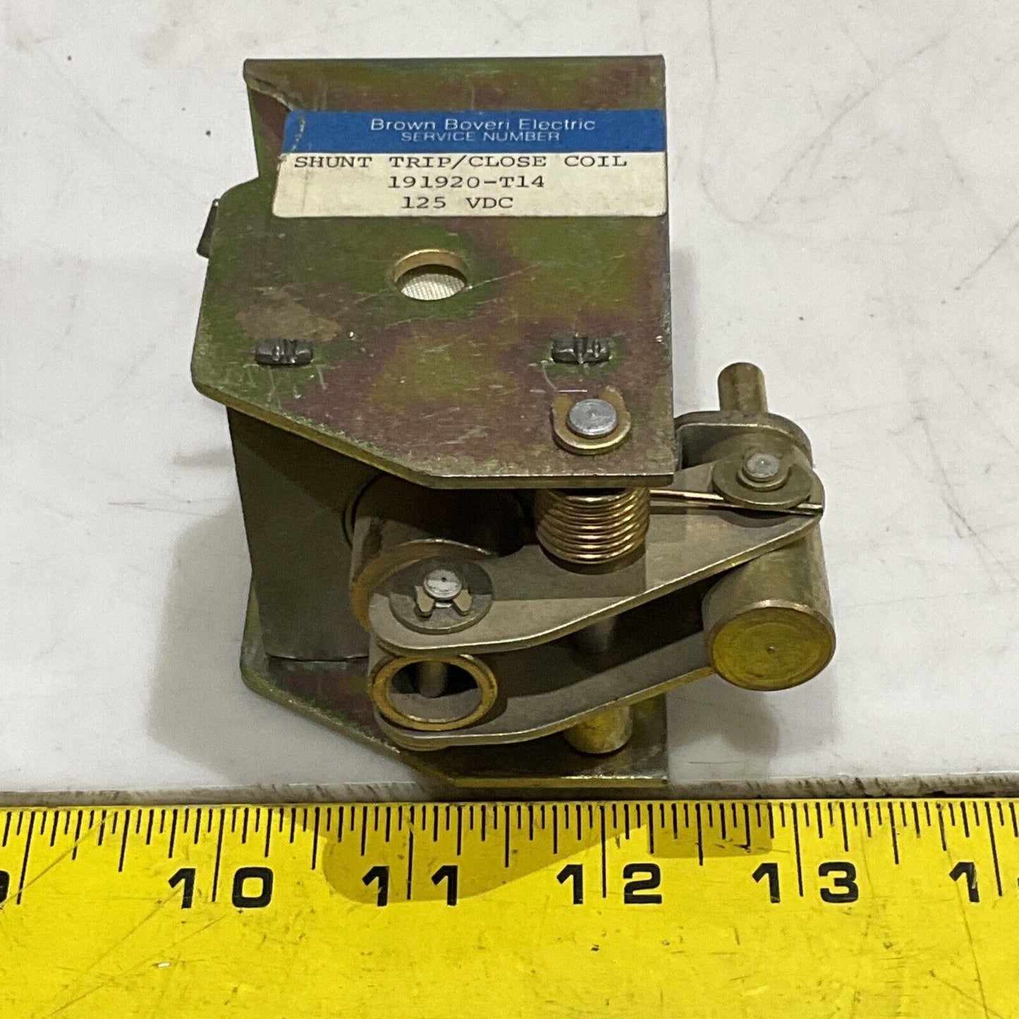 GOULD BROWN BOVERI ELECTRIC 19120-T14 CLOSE COIL SHUNT TRIP 125 VDC 373