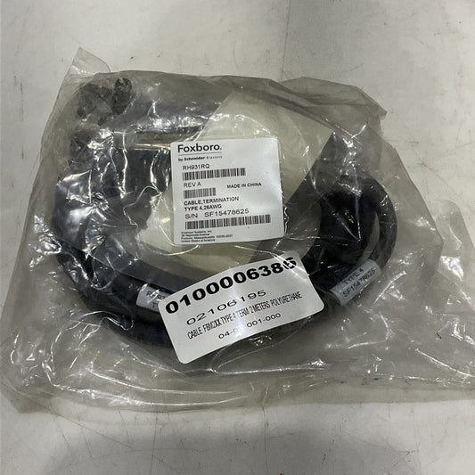 FOXBORO RH931RQ TERMINATION CABLE TYPE 4 26 AWG REV A 373
