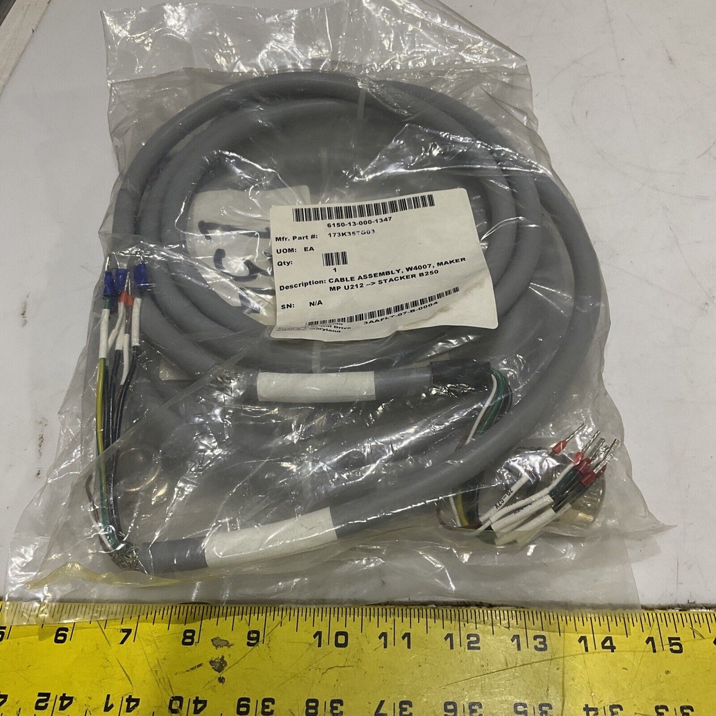 TURCK U2-16471 CABLE ASSEMBLY W4007 LOT OF 2 U3S