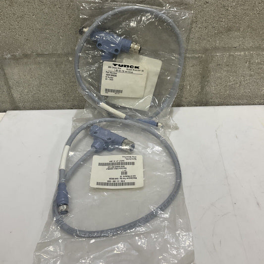 TURCK U2-13425 CABLE ASSEMBLY W242 DUNKER MOT CAN LOT OF 2 U3S