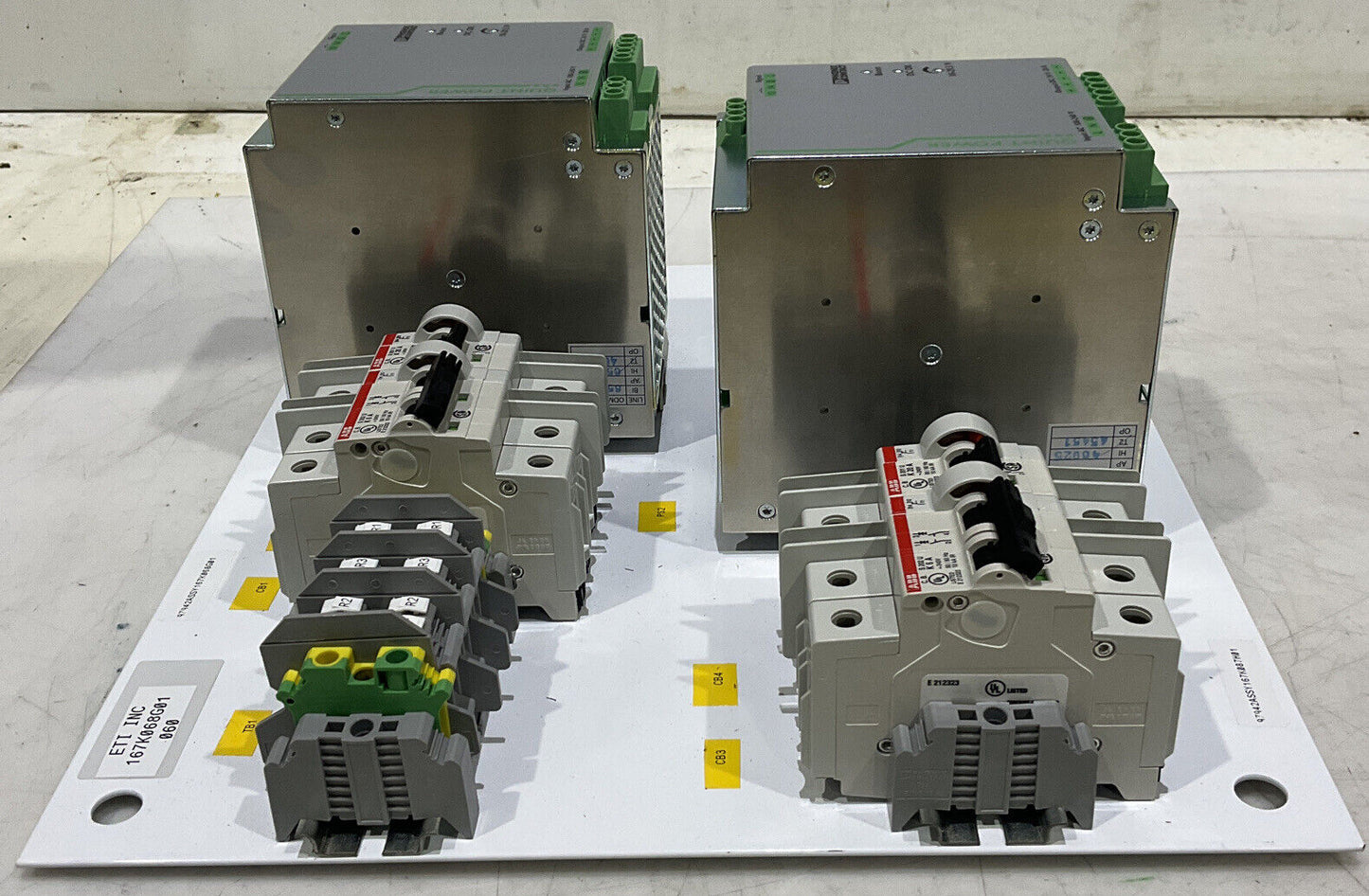 PHOENIX CONTACT 167K087H01 EOE14010001 REV 07 50/60HZ POWER SUPPLY ASSEMBLY U3S