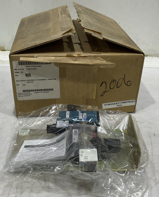 GENERAL SUNX DP-100 174K019G01 INJECTOR NOZZLE PNEUMATIC ASSEMBLY U3S