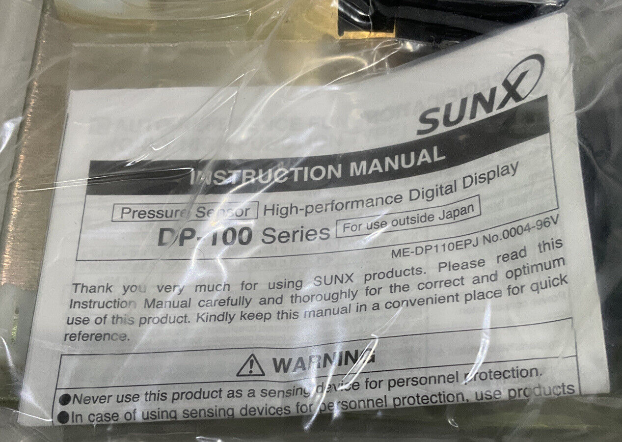 GENERAL SUNX DP-100 174K019G01 INJECTOR NOZZLE PNEUMATIC ASSEMBLY U3S
