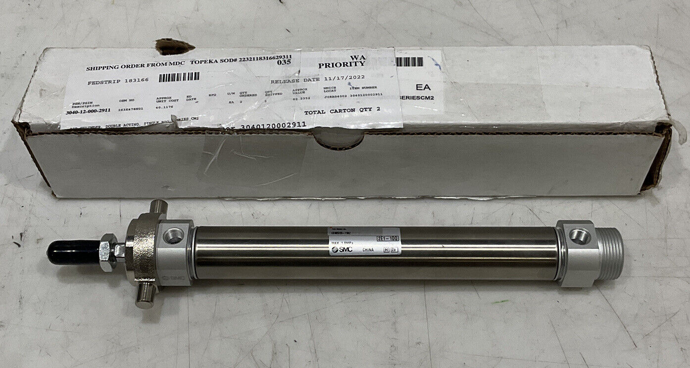 SMC CDM2U25-15OZ DOUBLE ACTING CYLINDER U3S