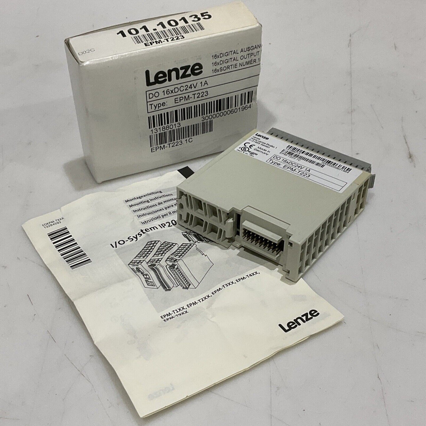 LENZE EPM-T223 DIGITAL OUTPUT MODULE I/O SYSTEM IP20 DOXDC 24V 1A  U3S