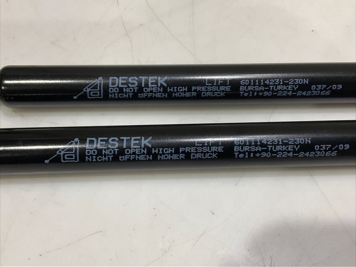DESTEK 601114231-230N GAS SPRING LOT OF 2 U3S