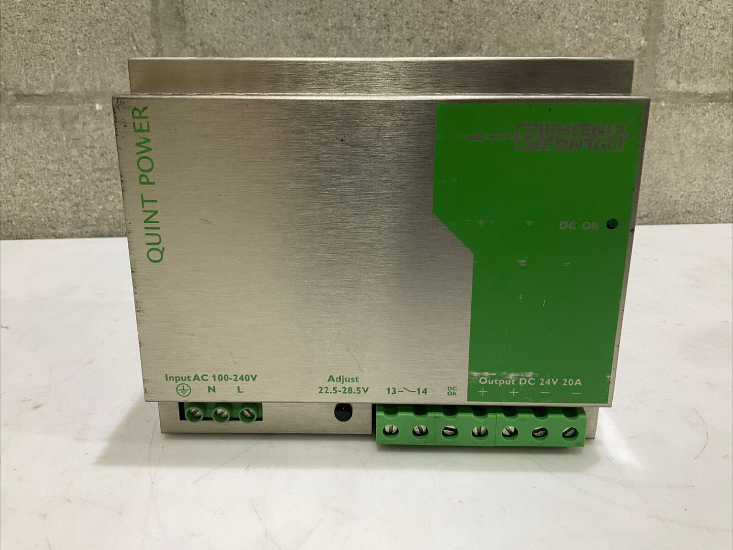 PHOENIX CONTACT 2938620 QUINT-PS-100-240AC POWER SUPPLY 50/60 HZ U3S