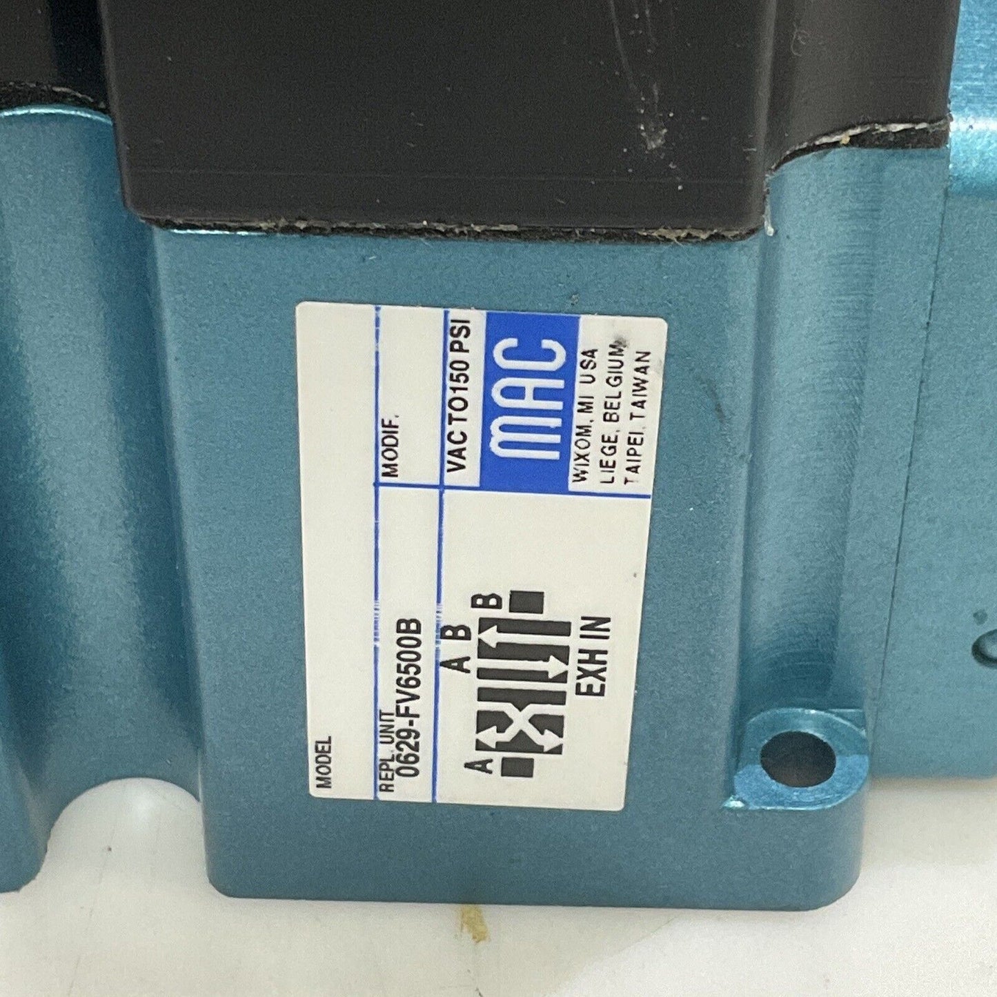 MAC 0629-FV6500B SOLENOID VALVE U3S