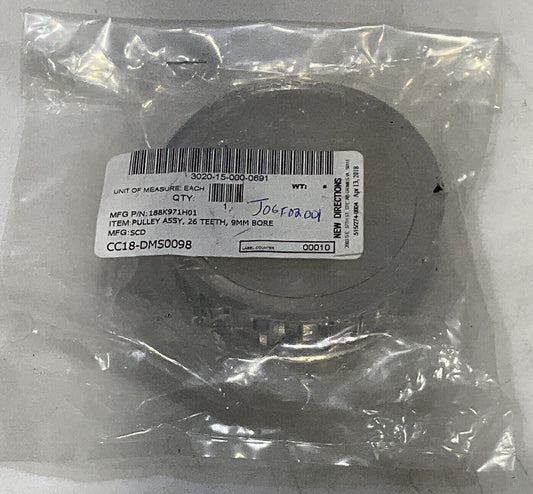 CMT CO CMT26L075-3FA1620 188K971 TIMING PULLEY ASSEMBLY U3S