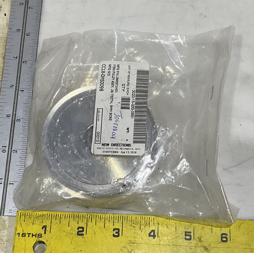 CMT CO CMT26L075-3FA1620 188K971 TIMING PULLEY ASSEMBLY U3S