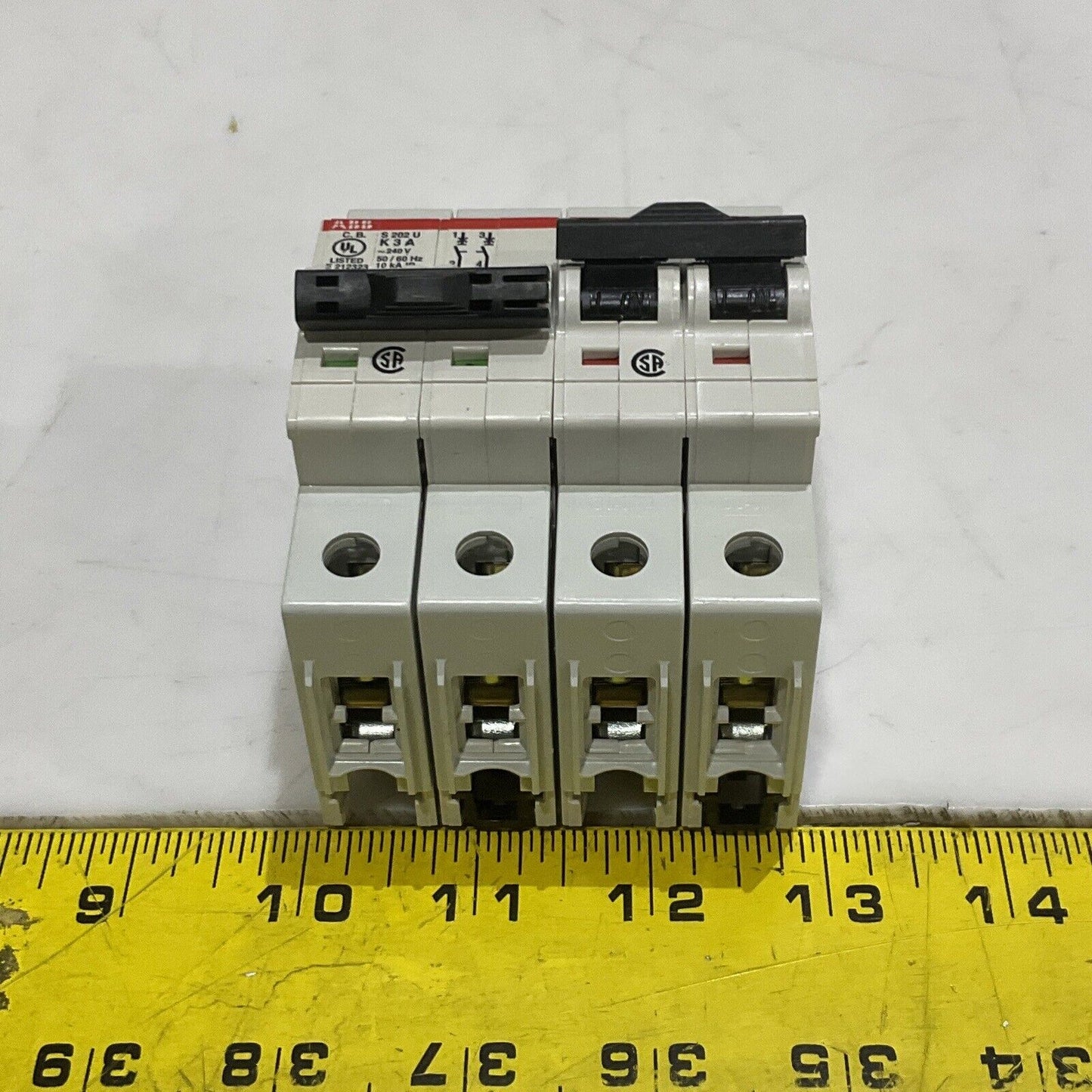 ABB S202U-K3 A MINI CIRCUIT BREAKER 50/60 HZ 2 P LOT OF 2 U3S