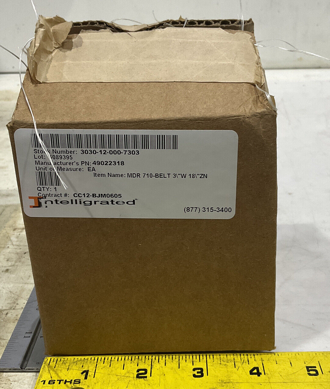 INTELLIGRATED 49022318 MDR 710-BELT 3” X 18” LOT OF 2 U3S