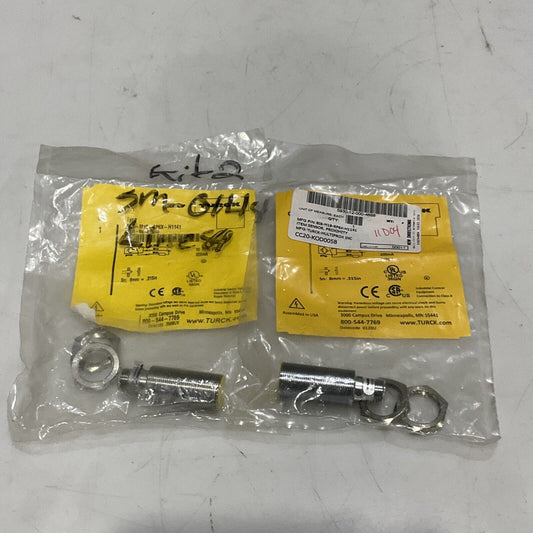 TURCK BI8-M18-AP6X-H1141 INDUCTIVE PROXIMITY SENSOR LOT OF 2 U3S