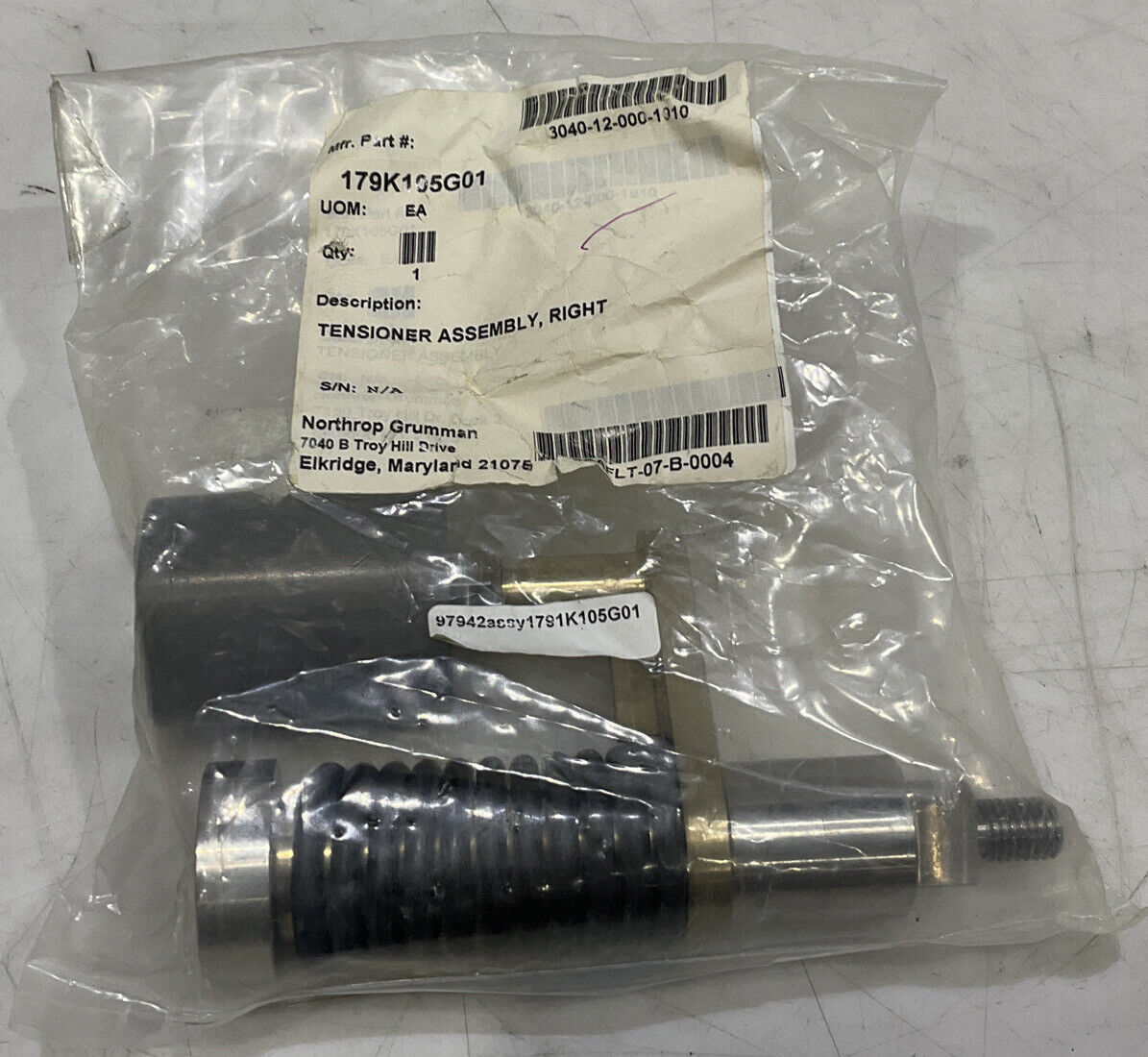 NORTHROP 179K105G01 TENSIONER PULLEY ASSEMBLY U3S