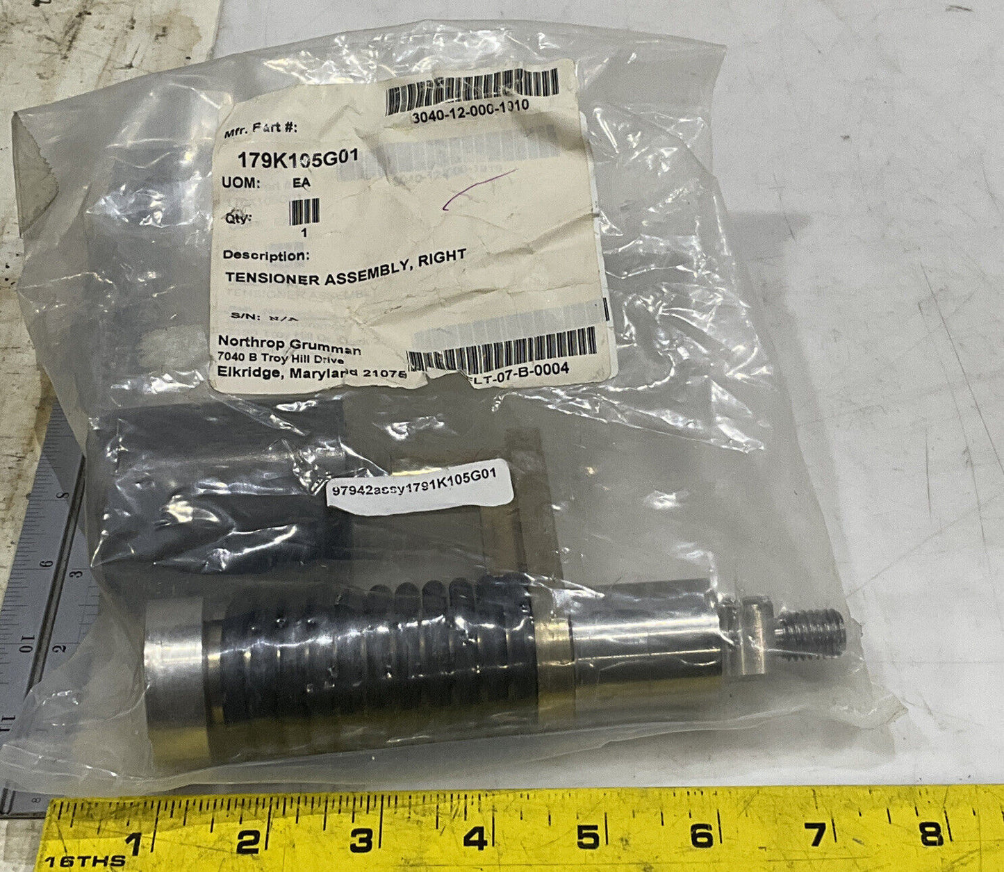 NORTHROP 179K105G01 TENSIONER PULLEY ASSEMBLY U3S