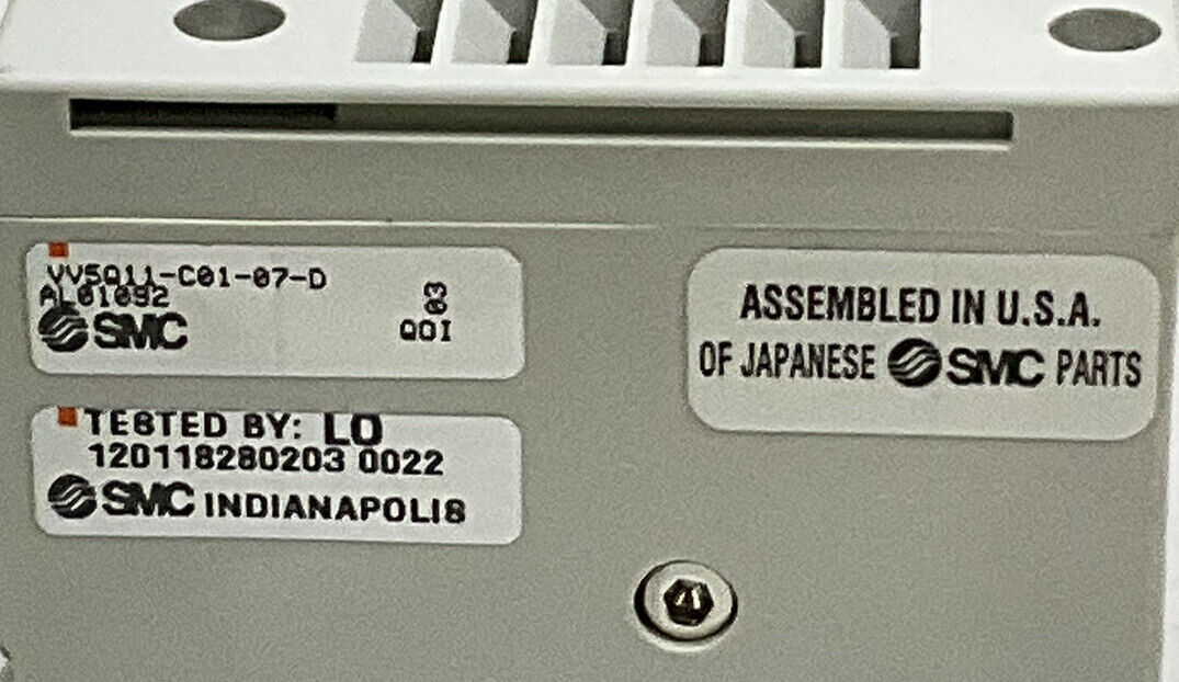 SMC VV5Q11-C01-07-D PNEUMATIC MANIFOLD U3S