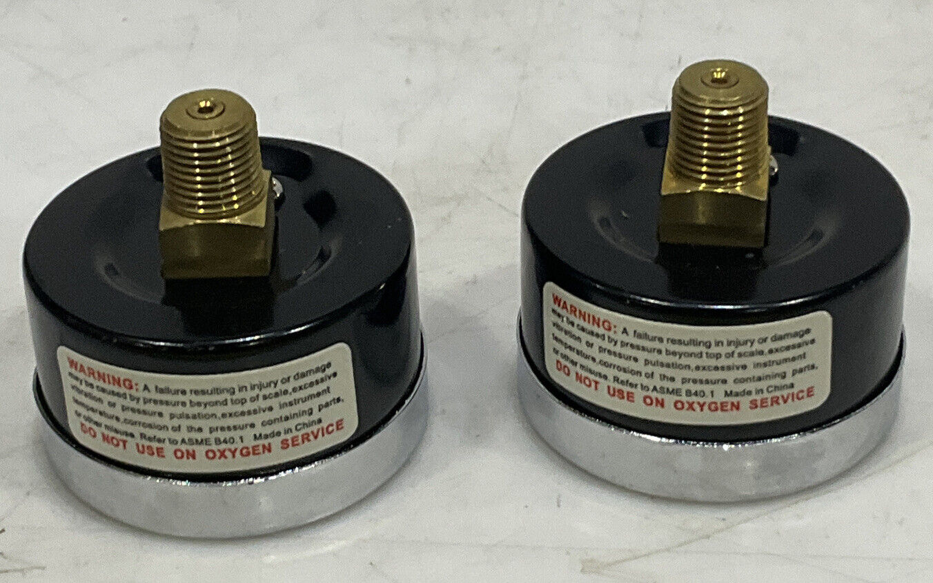 SAD150-160 1.5” ST/BR CBM 1/8” NPT 0-160PSI/BAR PRESSURE GUAGE LOT OF 2 U3S
