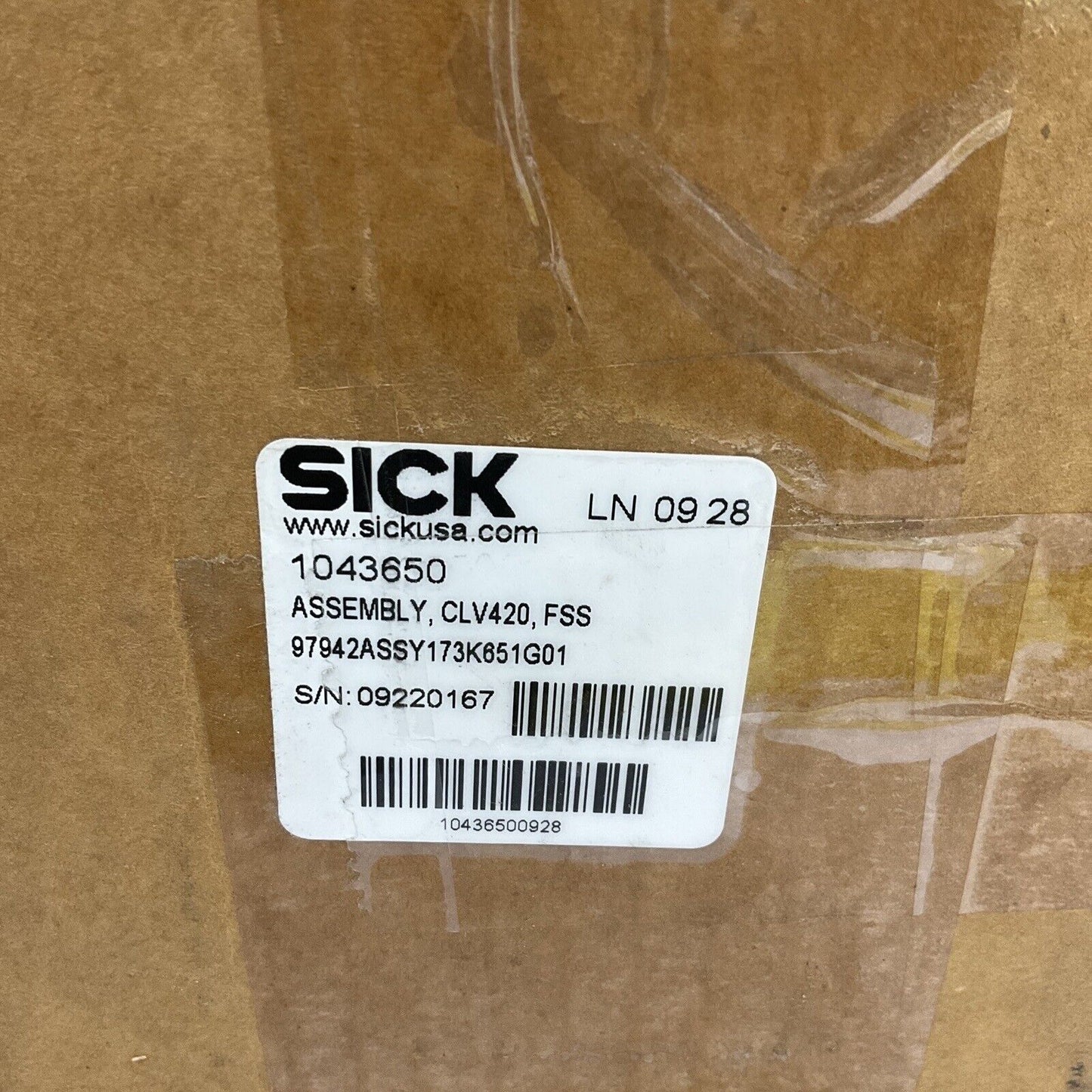 SICK 1043650 CLV420-3010S04 CODELESER FIXED MOUNT BARCODE SCANNER U3S