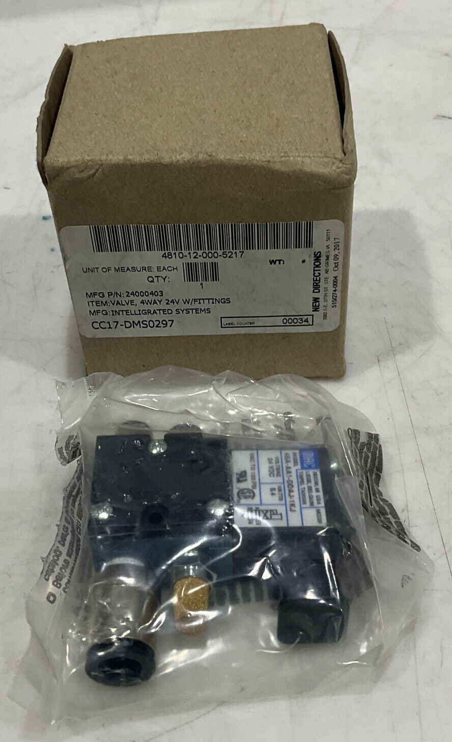 MAC 45A-AA1-DDAJ-1KJ 45 SERIES 4 WAY VALVE ASSEMBLY U3S
