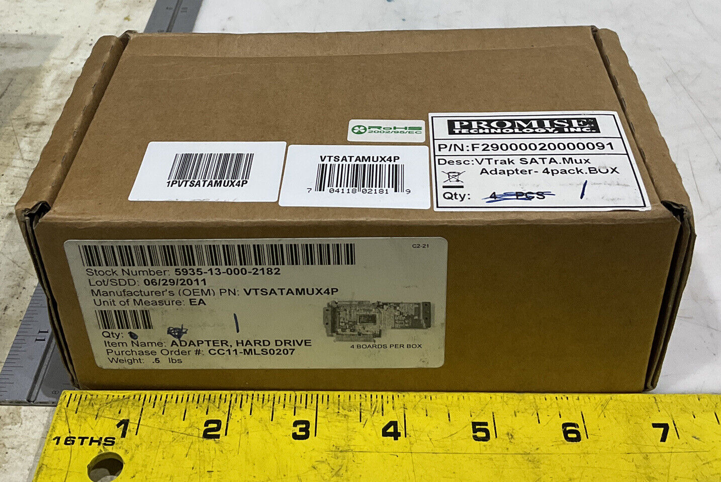 PROMISE TECHNOLOGY VTSATAMUX4P HARD DRIVE ADAPTER U3S