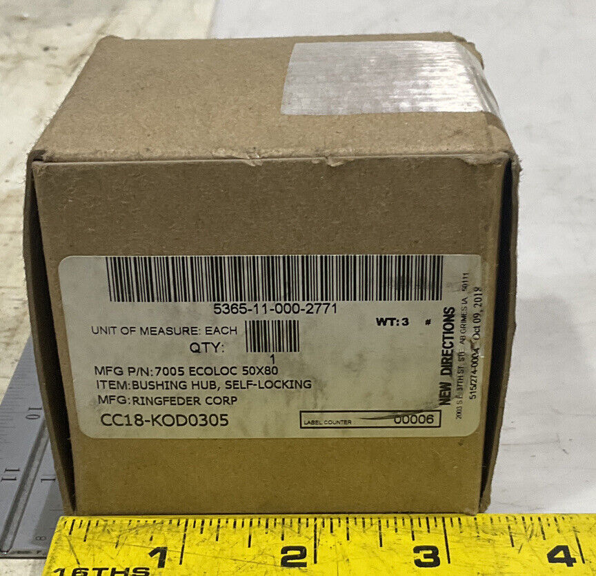 SIEMENS 7005 ECOLOC 50X80 SELF-LOCKING BUSHING HUB U3S