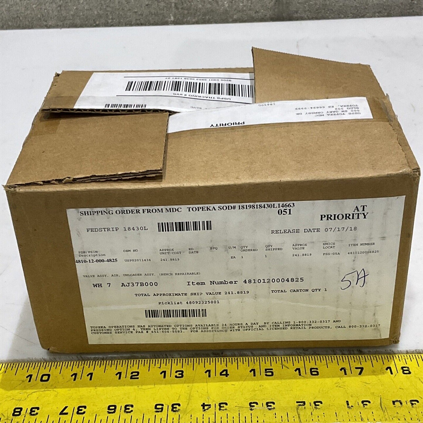 IMI NORGREN 4810-12-000-4825 AIR UPLOADER VALVE ASSEMBLY U3S