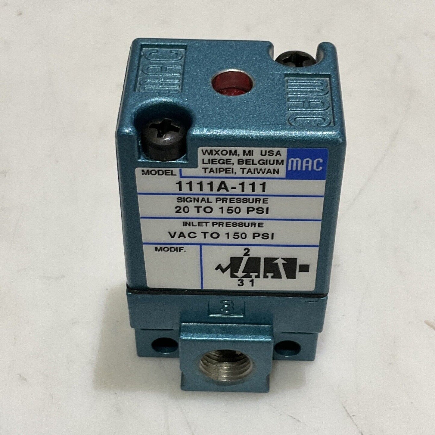 MAC 111A-111 PNEUMATIC SOLENOID VALVE U3S