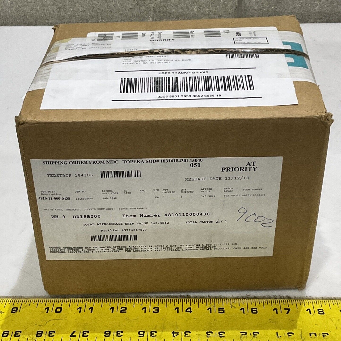 MAC 45A-LAC-DDAJ-2KJ PNEUMATIC SOLENOID VALVE ASSEMBLY U3S